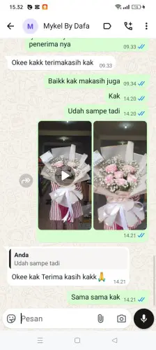 Testimonial Buket Bunga patia