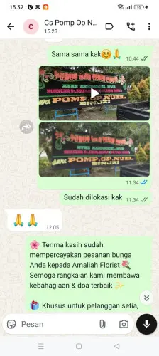 Testimonial Papan Bunga patia